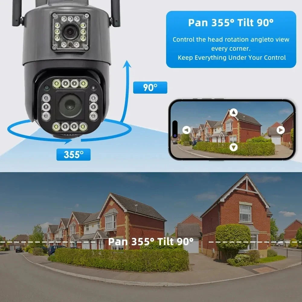 SecuCam™ Camara De Seguridad Ptz Doble