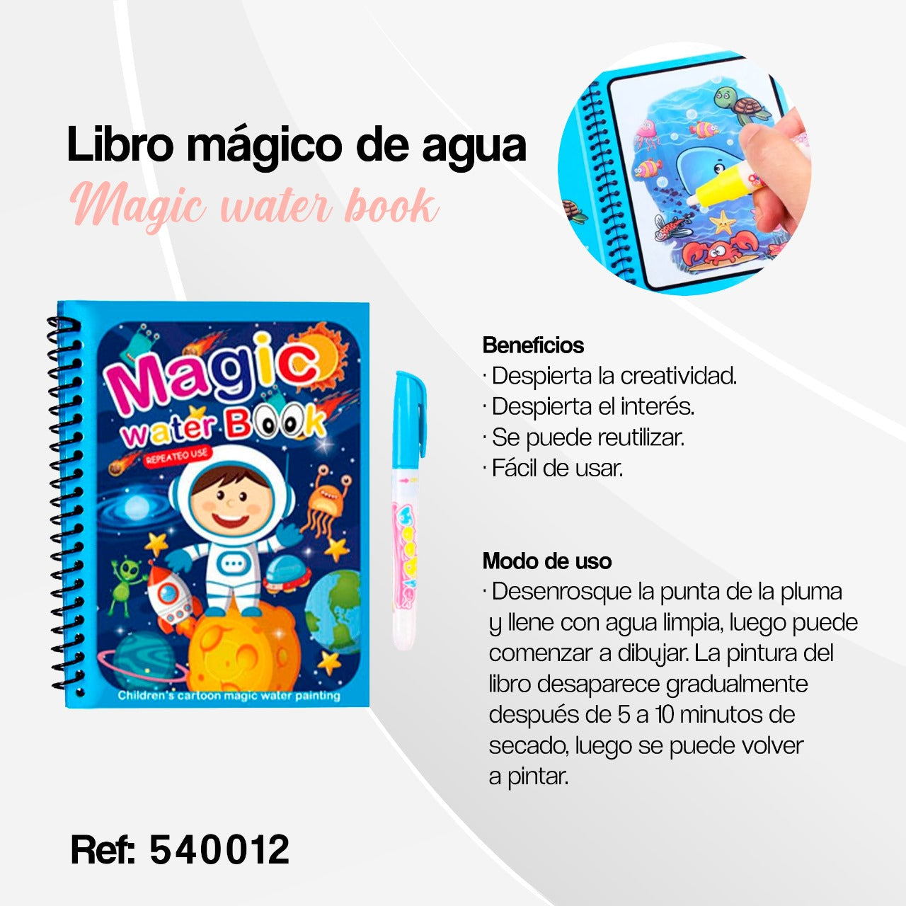 LIBRO MÁGICO PARA COLOREAR AL AG