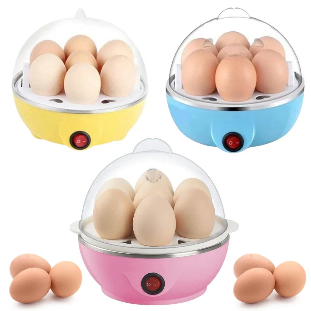 Cozedor de Ovos Portátil Elétrico Cozinha à Vapor Egg Cooker Bivolt