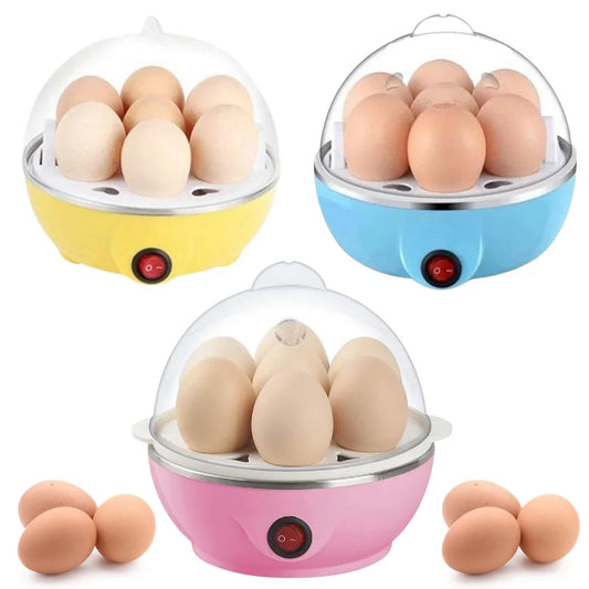 Cozedor de Ovos Portátil Elétrico Cozinha à Vapor Egg Cooker Bivolt