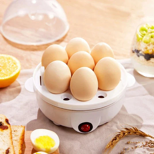 Cozedor de Ovos Portátil Elétrico Cozinha à Vapor Egg Cooker Bivolt