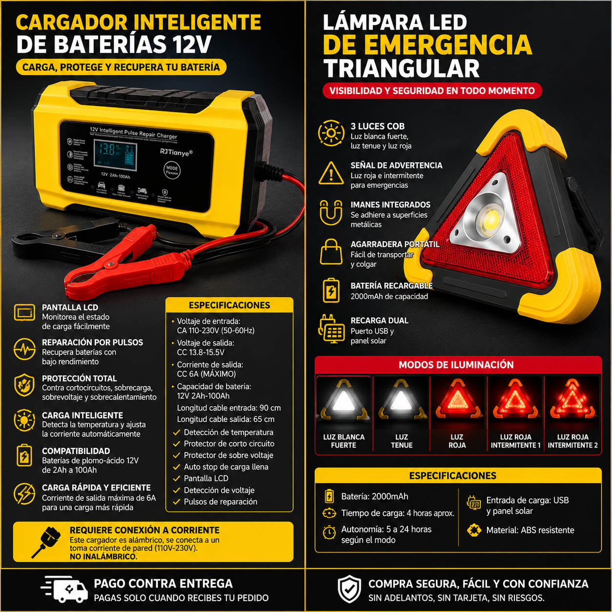 ⚠️🚗 KIT DE EMERGENCIA AUTOMOTRIZ ⚙️⚠️ 50% OFF