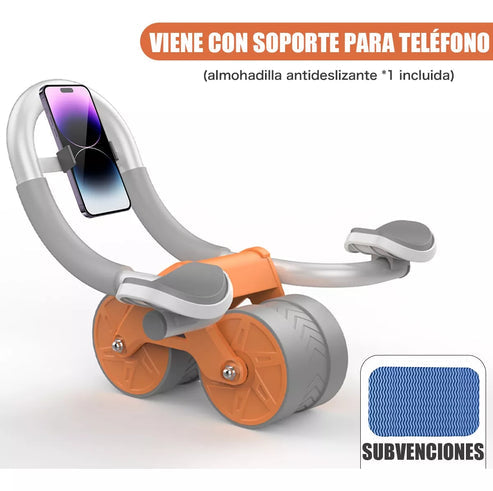 Rueda Abdominal Rebote Automático Con Te