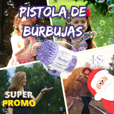 Pistola de Burbujas Caris Bubble Gun✨